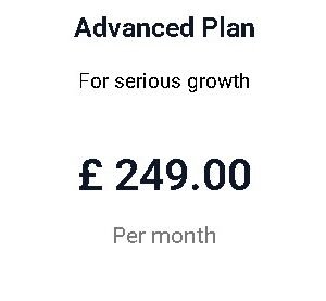 Advanced Plan monthly For Maintenance website