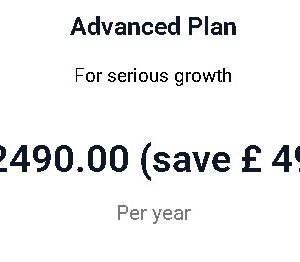 Advanced Plan Yearly For Maintenance website